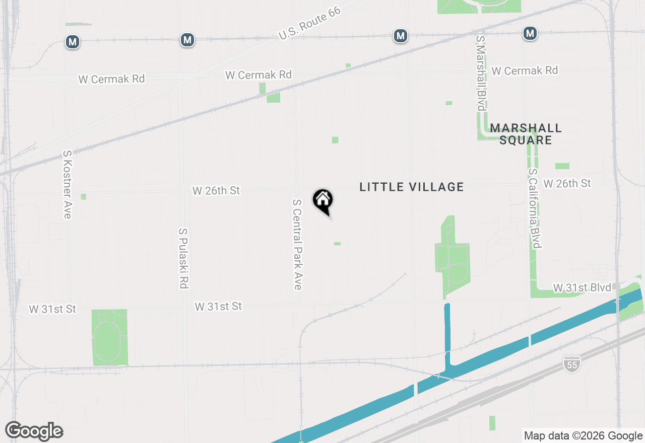 Map of 2706 S St Louis Avenue #3R, Chicago, IL 60623