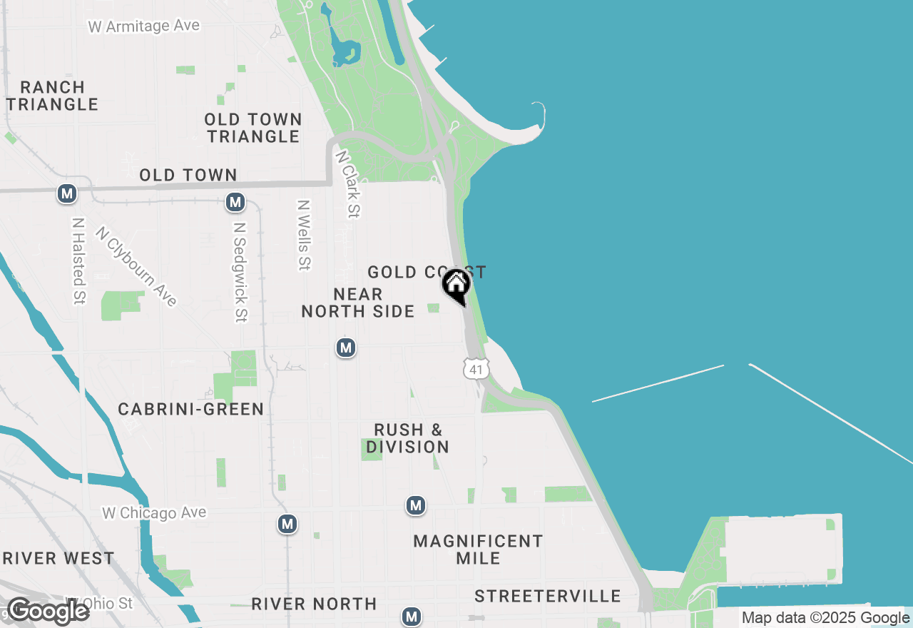 Map of 1242 N Lake Shore Drive #25, Chicago, IL 60611