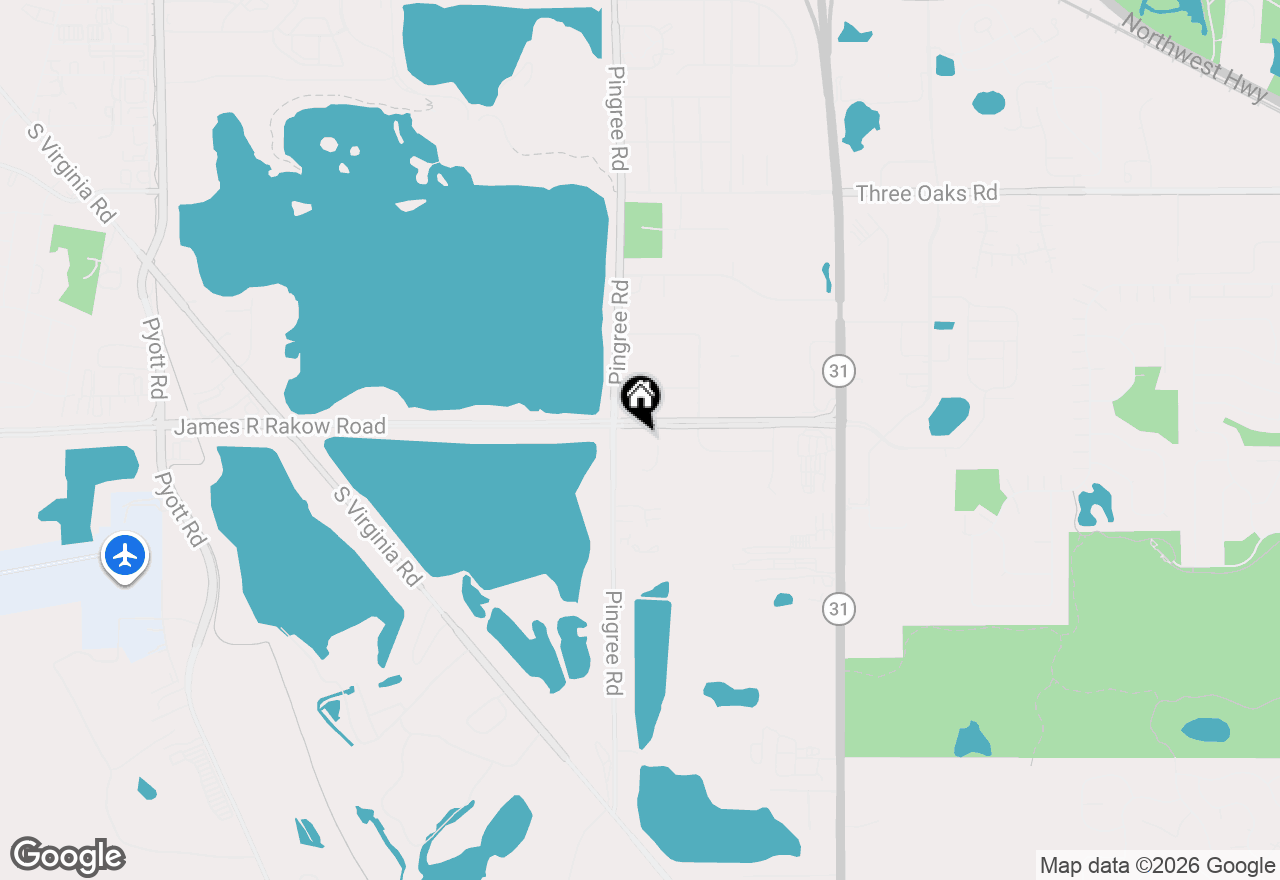 Map of 1095 Pingree Road #220-221, Crystal Lake, IL 60014