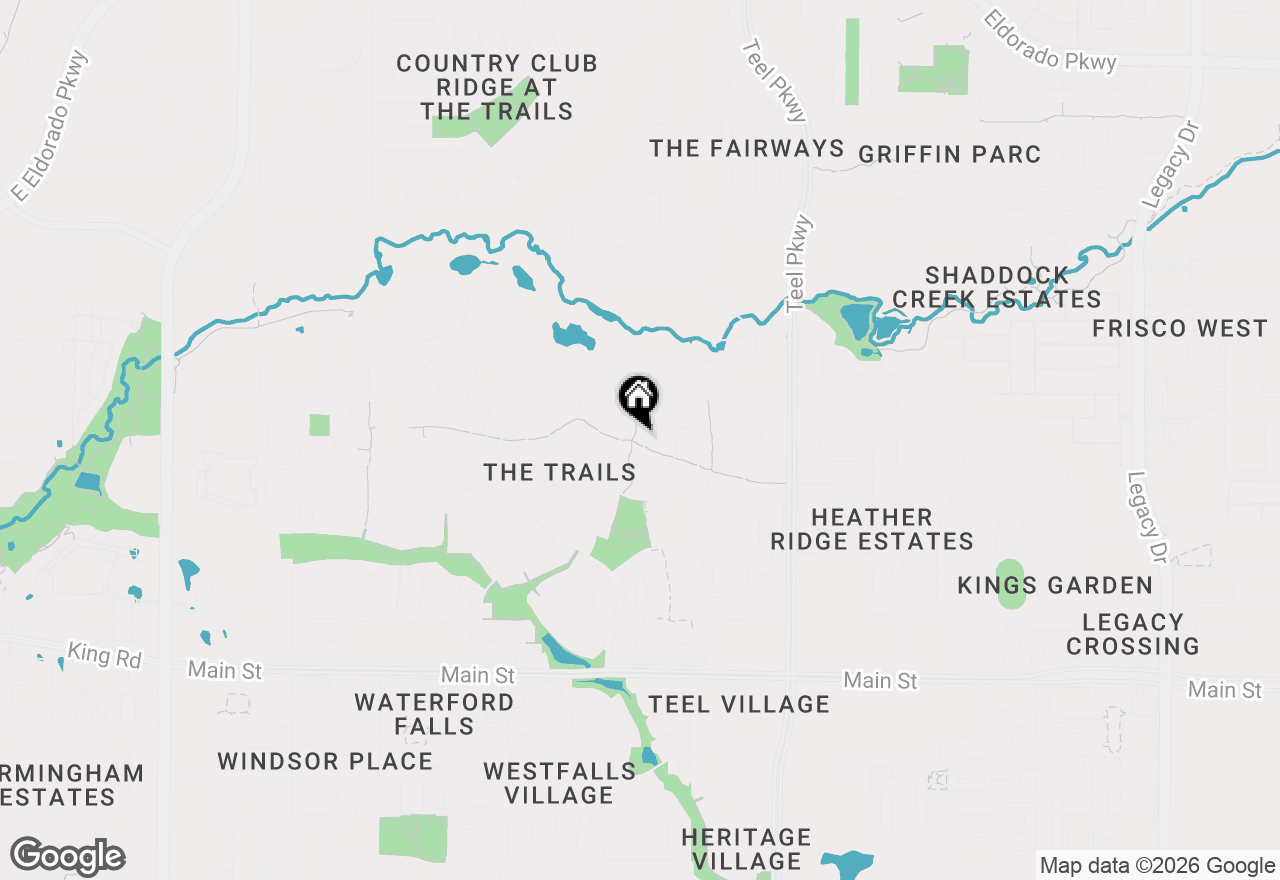 Map of 10047 Deerfield Drive, Frisco, TX 75033