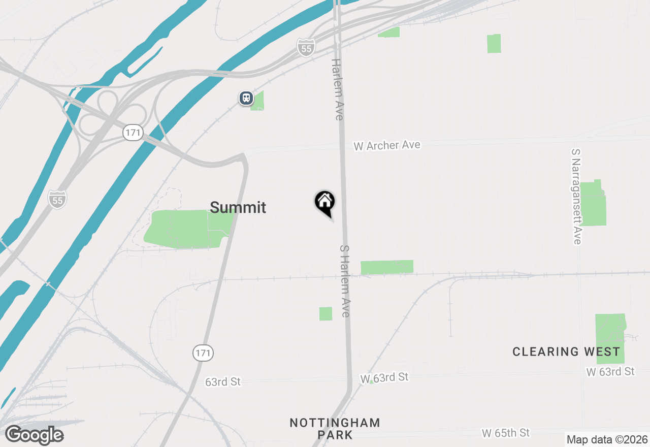 Map of 7229 W 57th Place, Summit, IL 60501