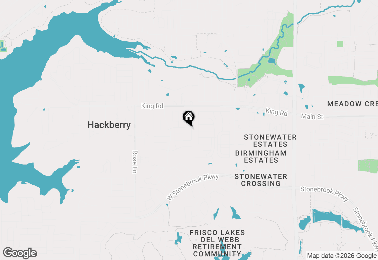 Map of 1631 Bentwater Lane, Frisco, TX 75036