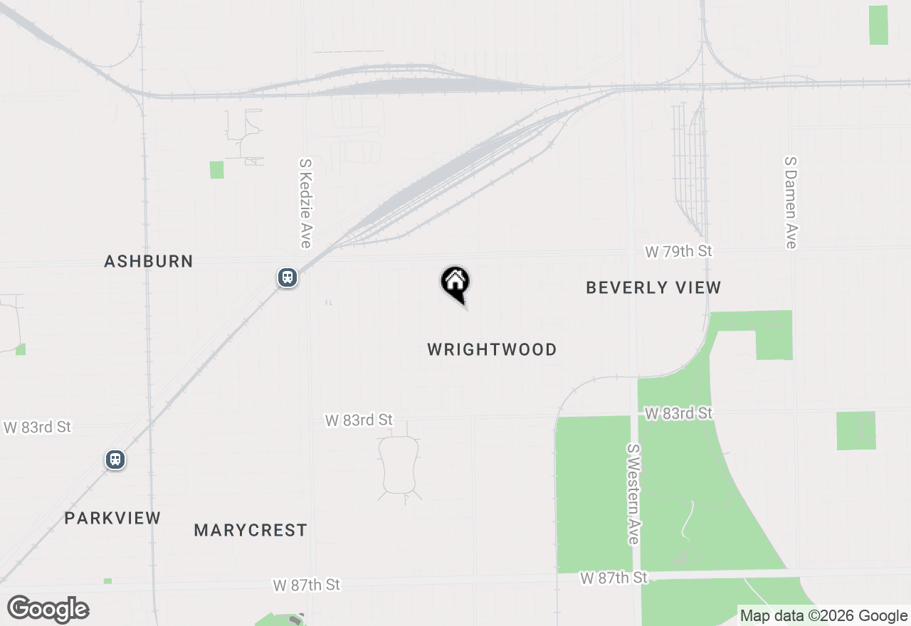 Map of 8025 S Mozart Street, Chicago, IL 60652