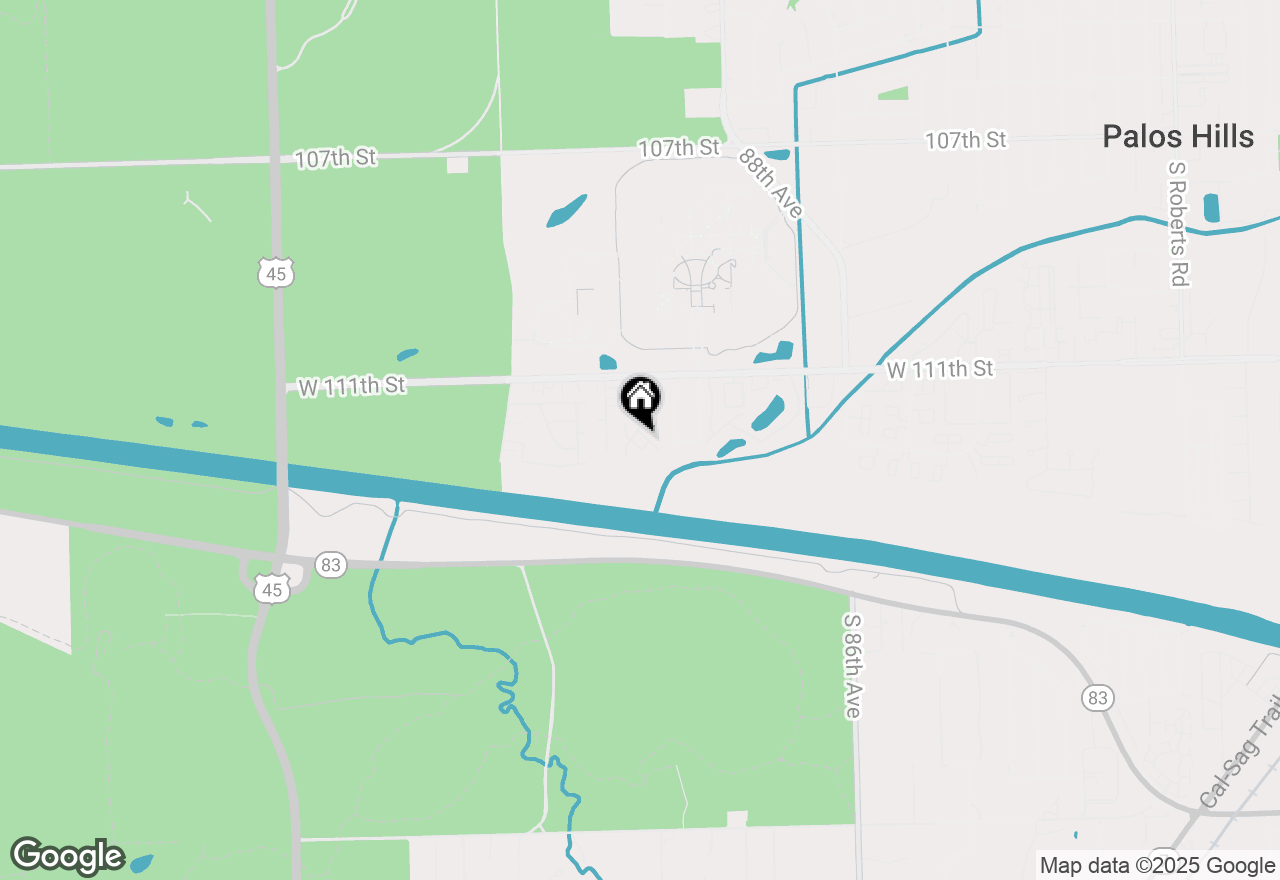 Map of 11112 S Heritage Drive #3B, Palos Hills, IL 60465