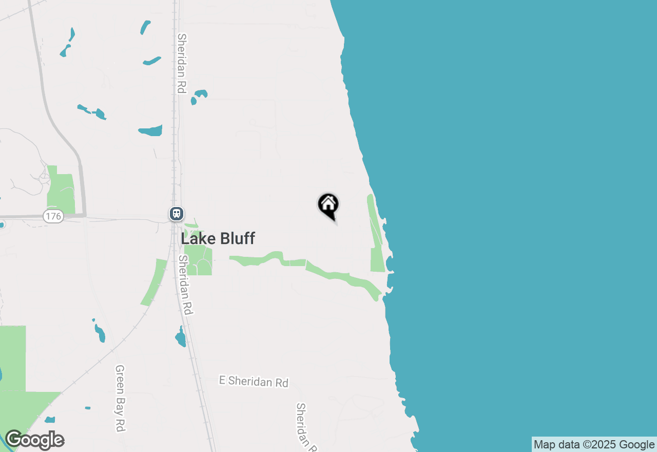 Map of 538 E Center Avenue, Lake Bluff, IL 60044
