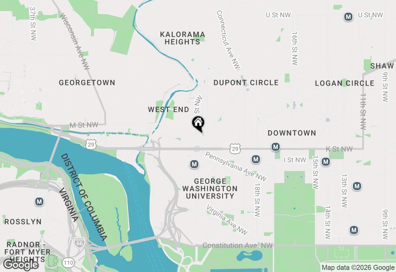 Map of 1111 23rd Street Nw #2B, Washington, DC 20037