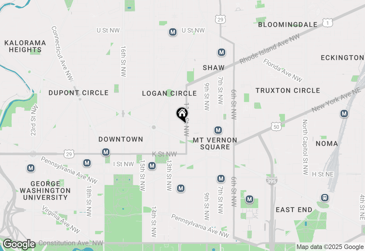 Map of 1109 M Street Nw #1, Washington, DC 20005