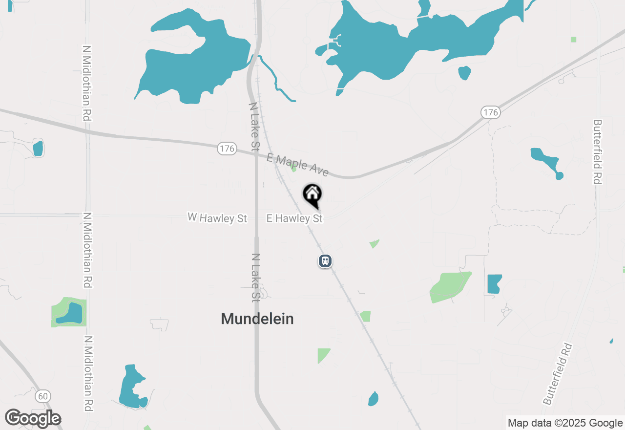 Map of 404 E Hawley Street, Mundelein, IL 60060