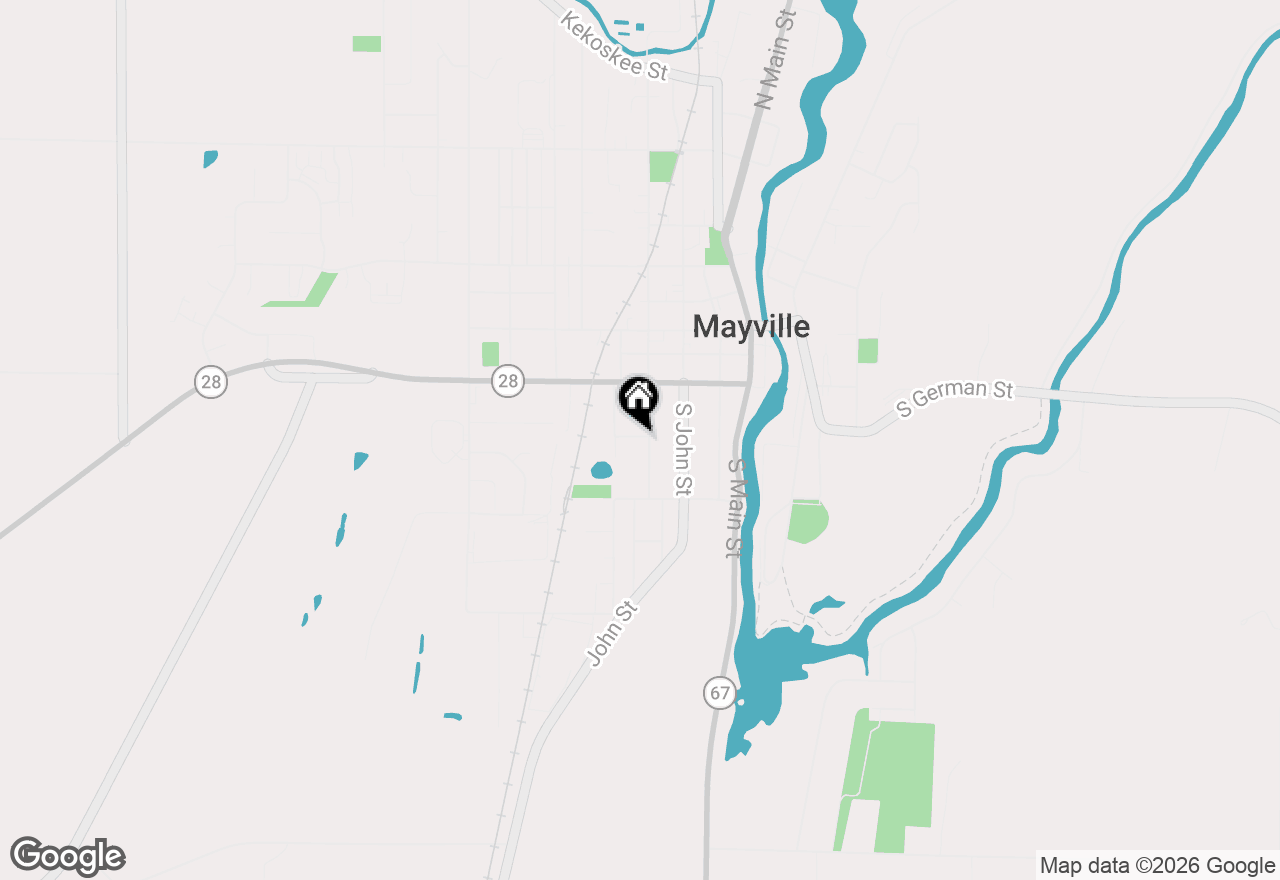 Map of 269 S Walnut St, Mayville, WI 53050
