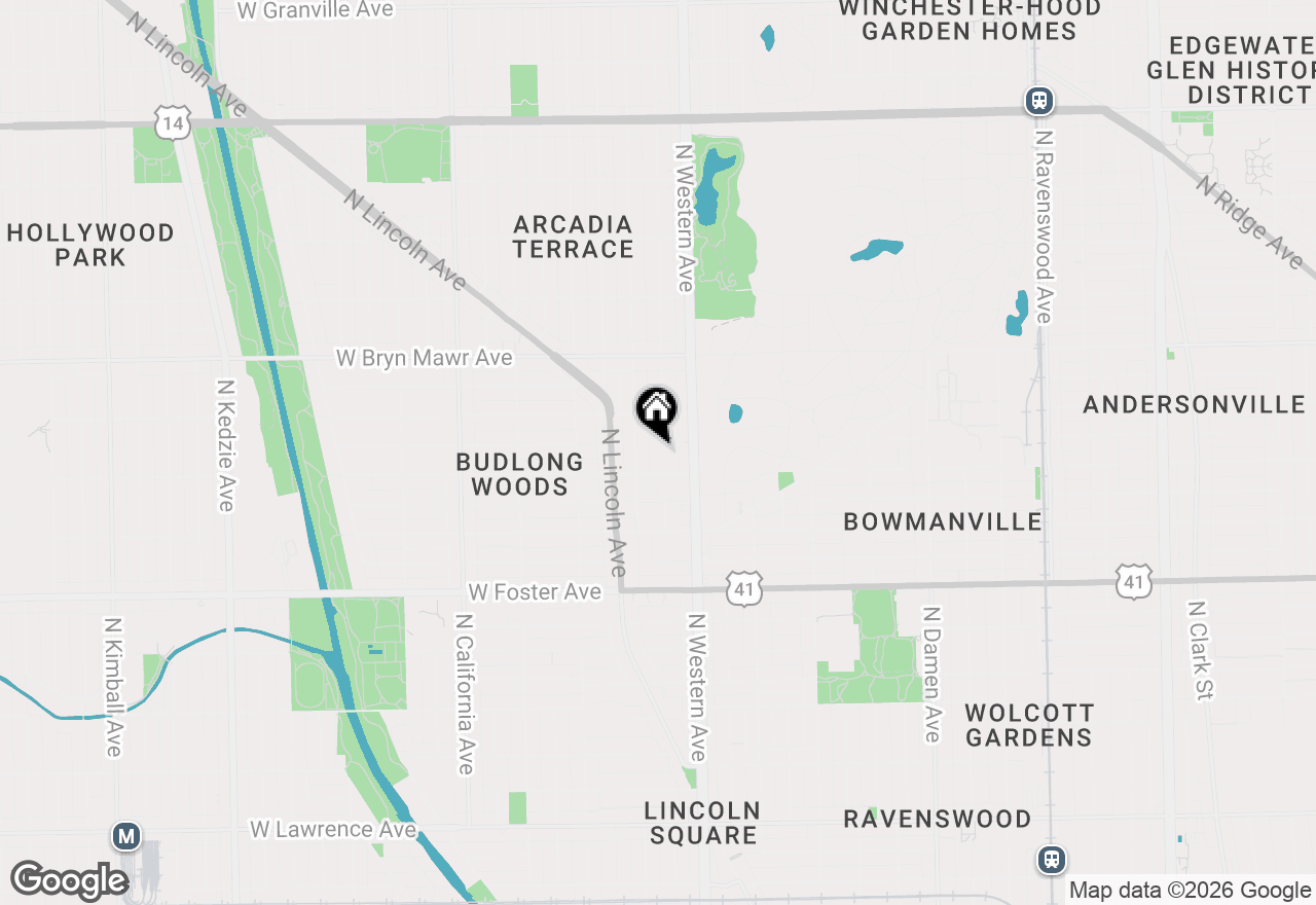 Map of 5418 N Artesian Avenue #1, Chicago, IL 60625