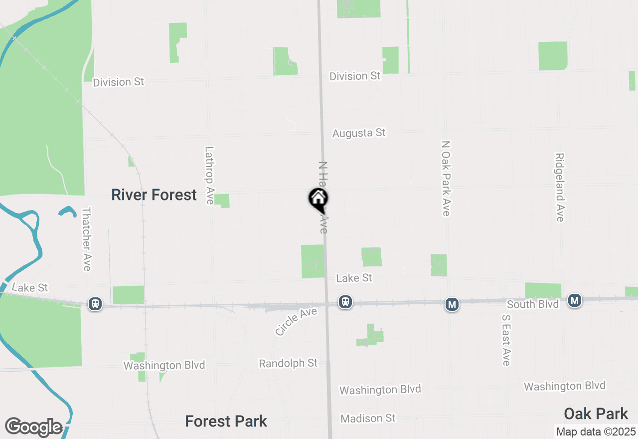 Map of 7214 Oak Avenue #3NE, River Forest, IL 60305