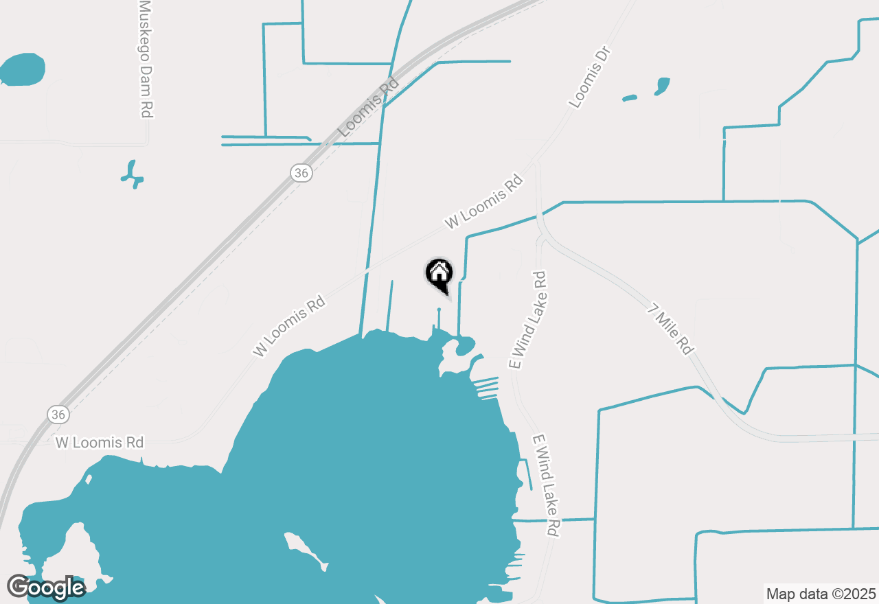 Map of 24401 N Wind Lake Rd, Wind Lake, WI 53185