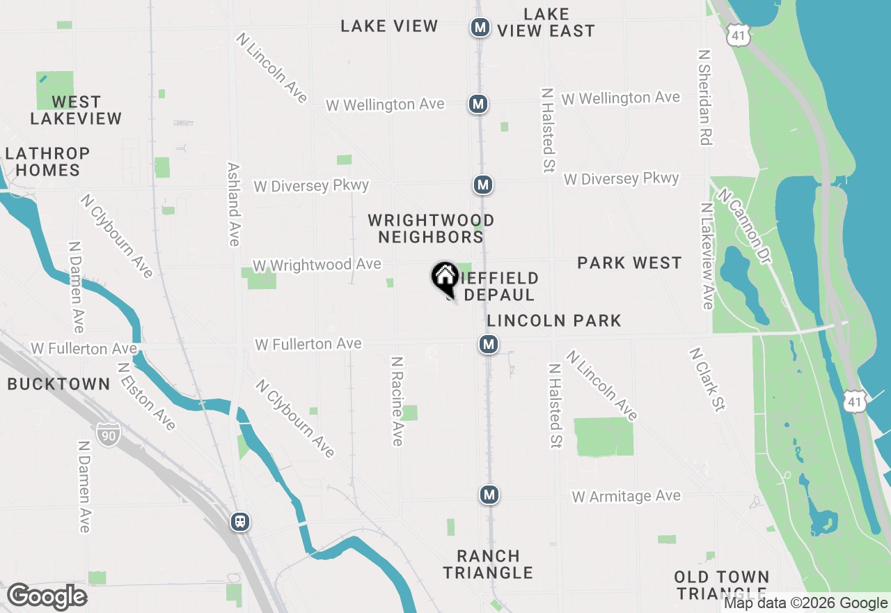 Map of 1045 W Altgeld Street #A, Chicago, IL 60614