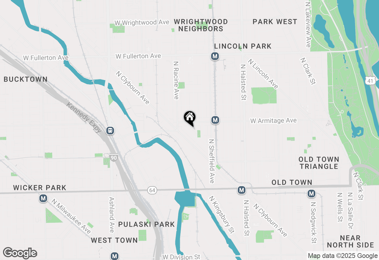 Map of 1957 N Maud Avenue, Chicago, IL 60614