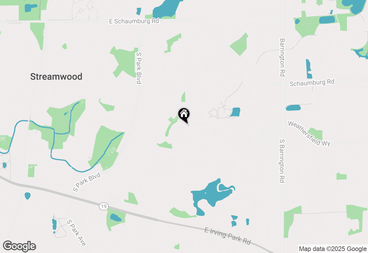 Map of 521 Newberry Drive, Streamwood, IL 60107