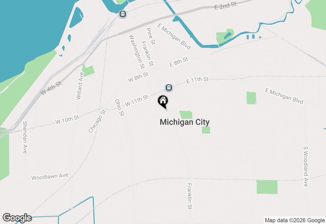 Map of 1403 Franklin Street, Michigan City, IN 46360
