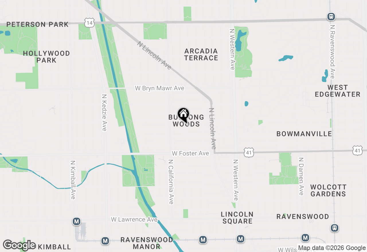 Map of 2710 W Summerdale Avenue #1B, Chicago, IL 60625