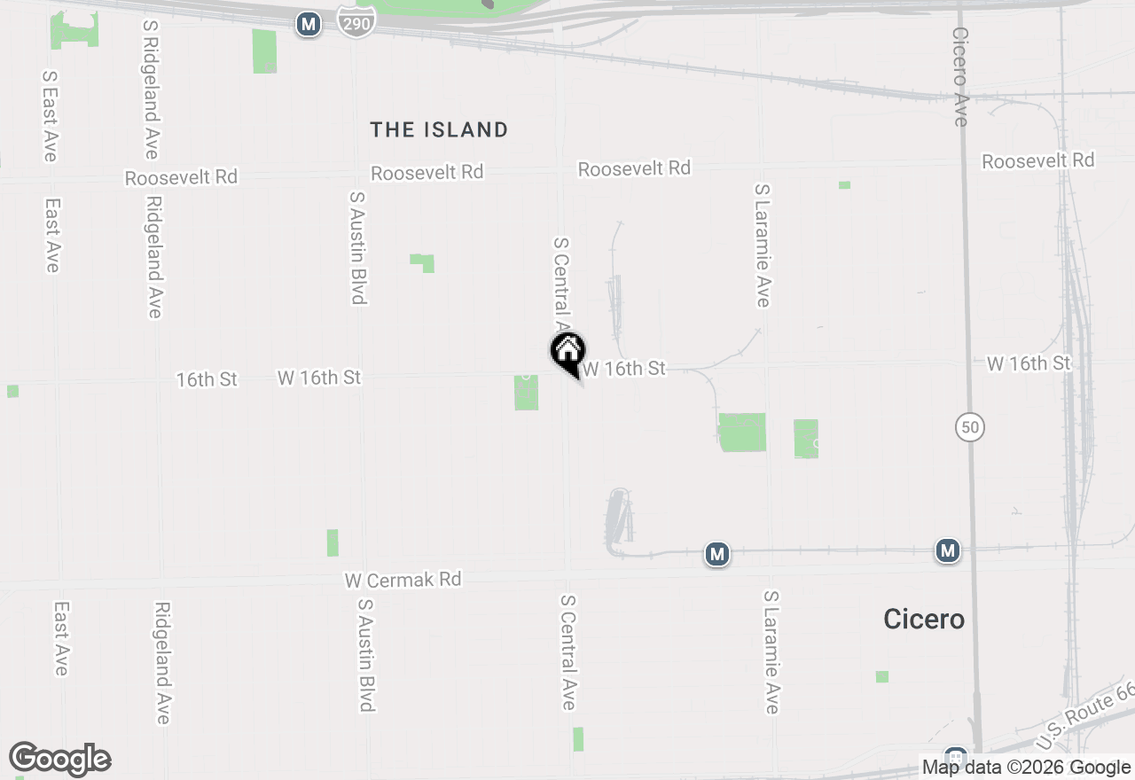 Map of 1615 S Central Avenue, Cicero, IL 60804