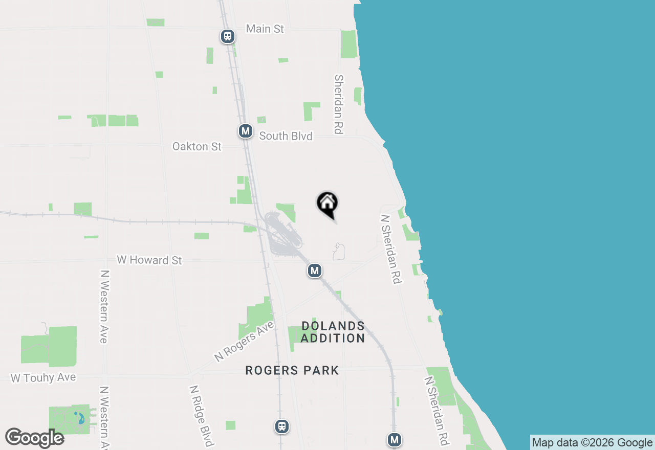 Map of 7717 N Marshfield Avenue #1, Chicago, IL 60626