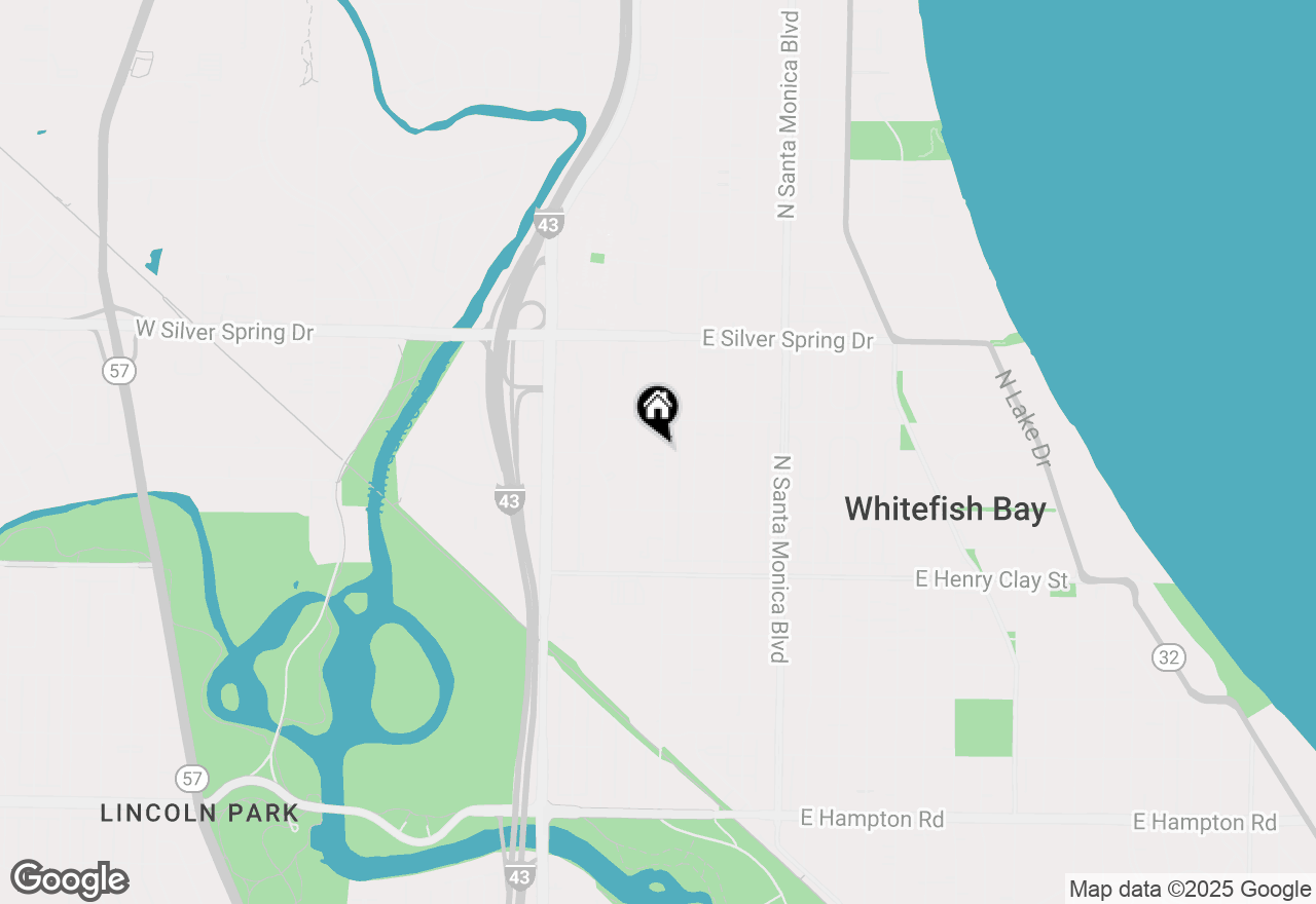 Map of 5423 N Lydell Ave, Glendale, WI 53217