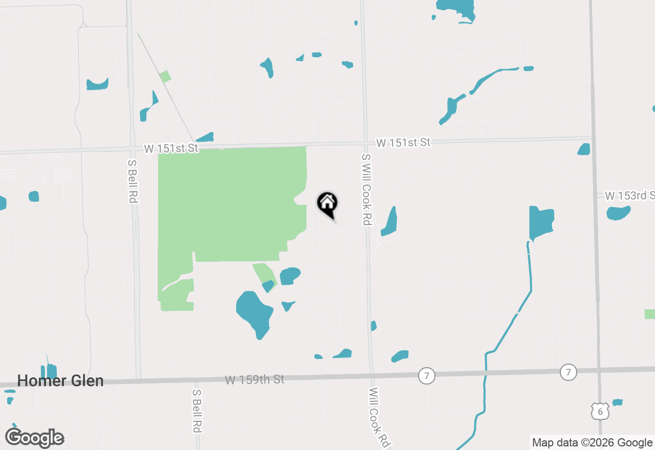 Map of 12145 Magnolia Lane, Homer Glen, IL 60491