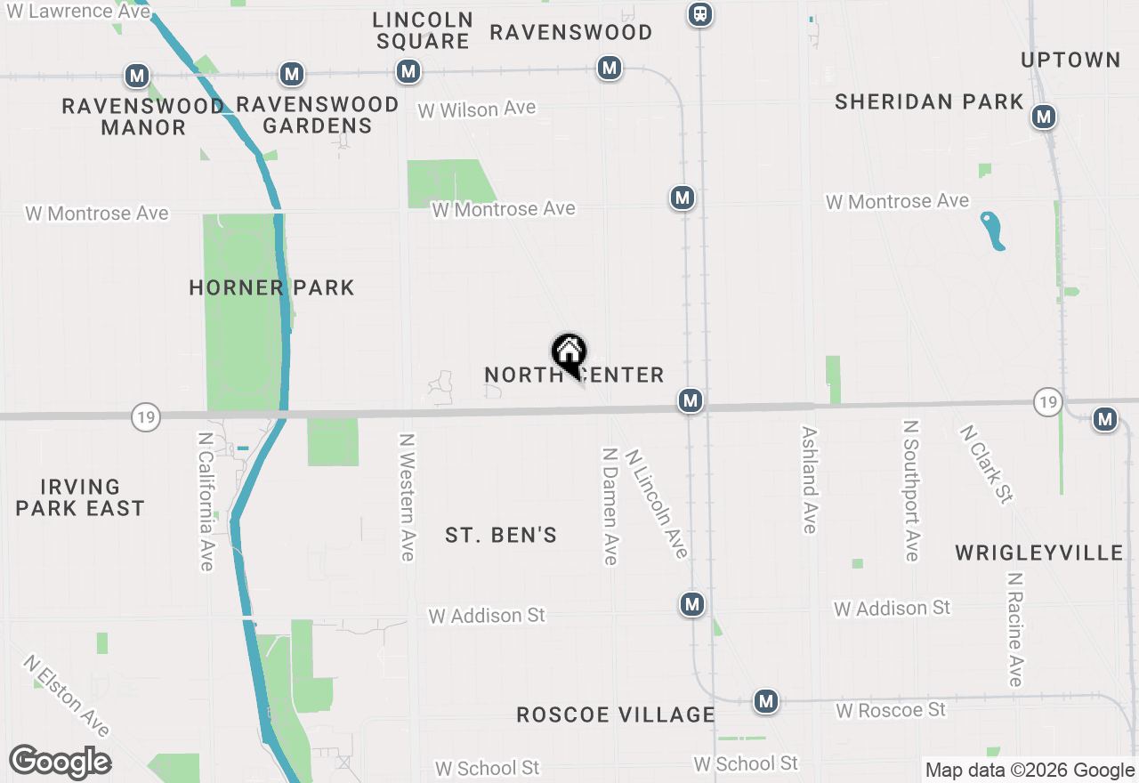 Map of 2047 W Cuyler Avenue, Chicago, IL 60618