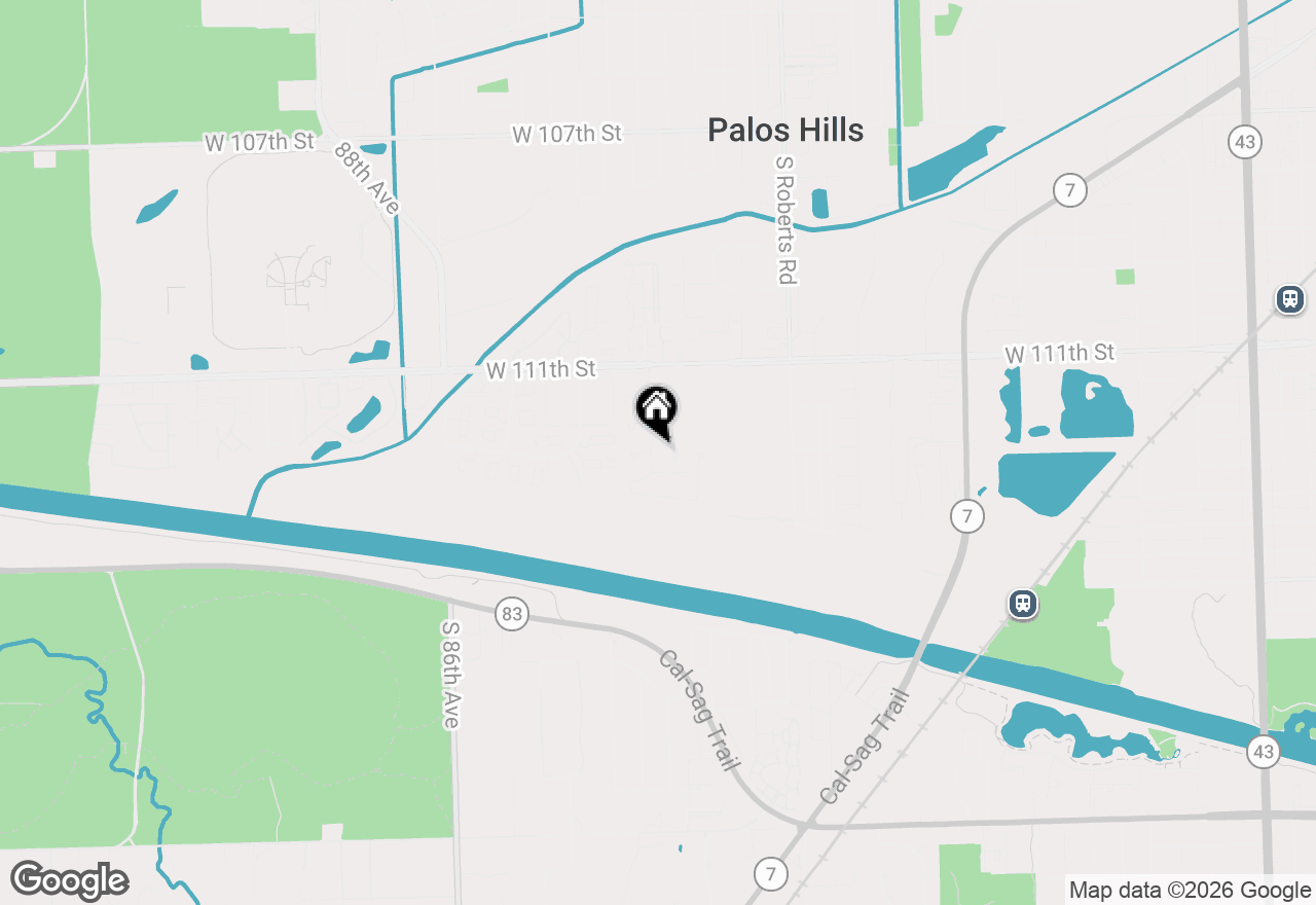 Map of 8251 Mulberry Court #14B, Palos Hills, IL 60465