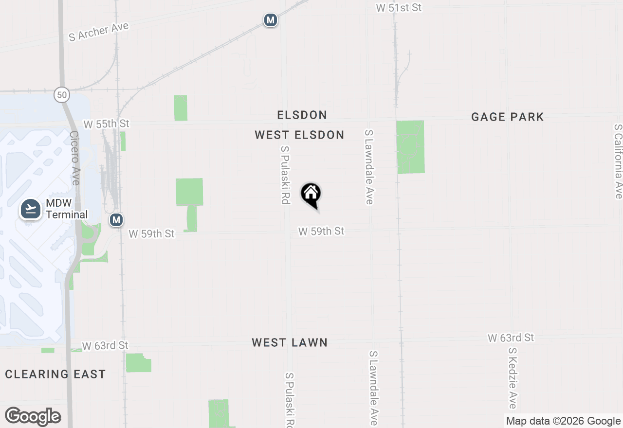 Map of 3904 W 58th Place, Chicago, IL 60629