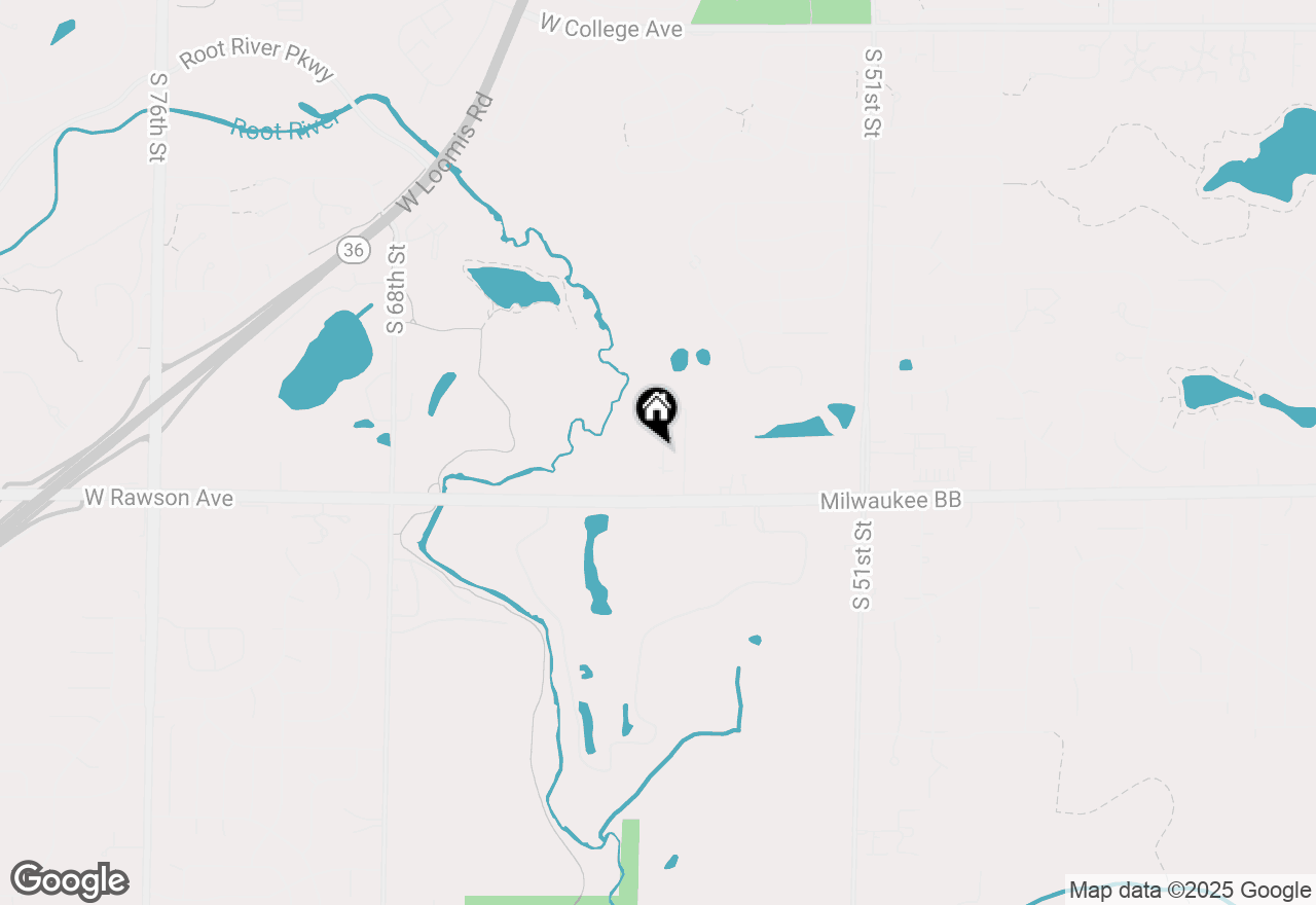 Map of 5732 W Rawson Ave, Franklin, WI 53132