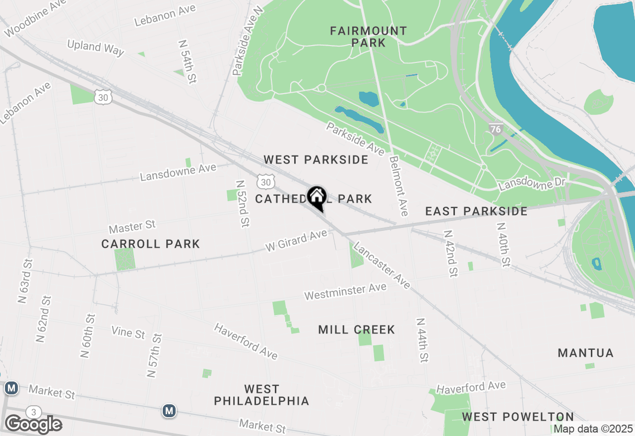 Map of 4906 Lancaster Avenue, Philadelphia, PA 19131