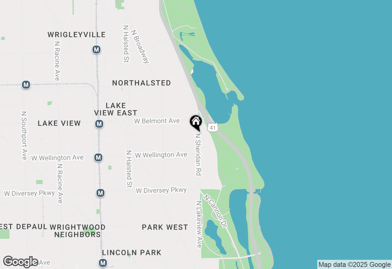 Map of 3120 N Sheridan Road #A1, Chicago, IL 60657