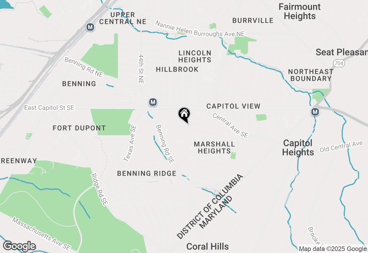 Map of 121 49th Street Se, Washington, DC 20019