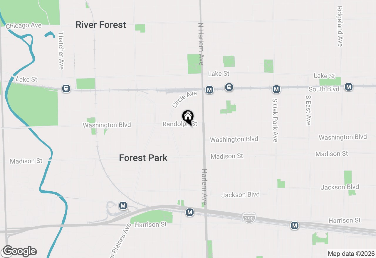 Map of 212 Marengo Avenue #2N, Forest Park, IL 60130