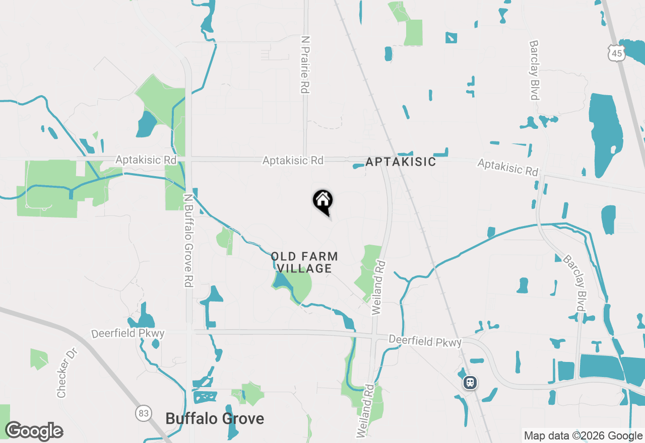 Map of 1408 Village Court, Buffalo Grove, IL 60089