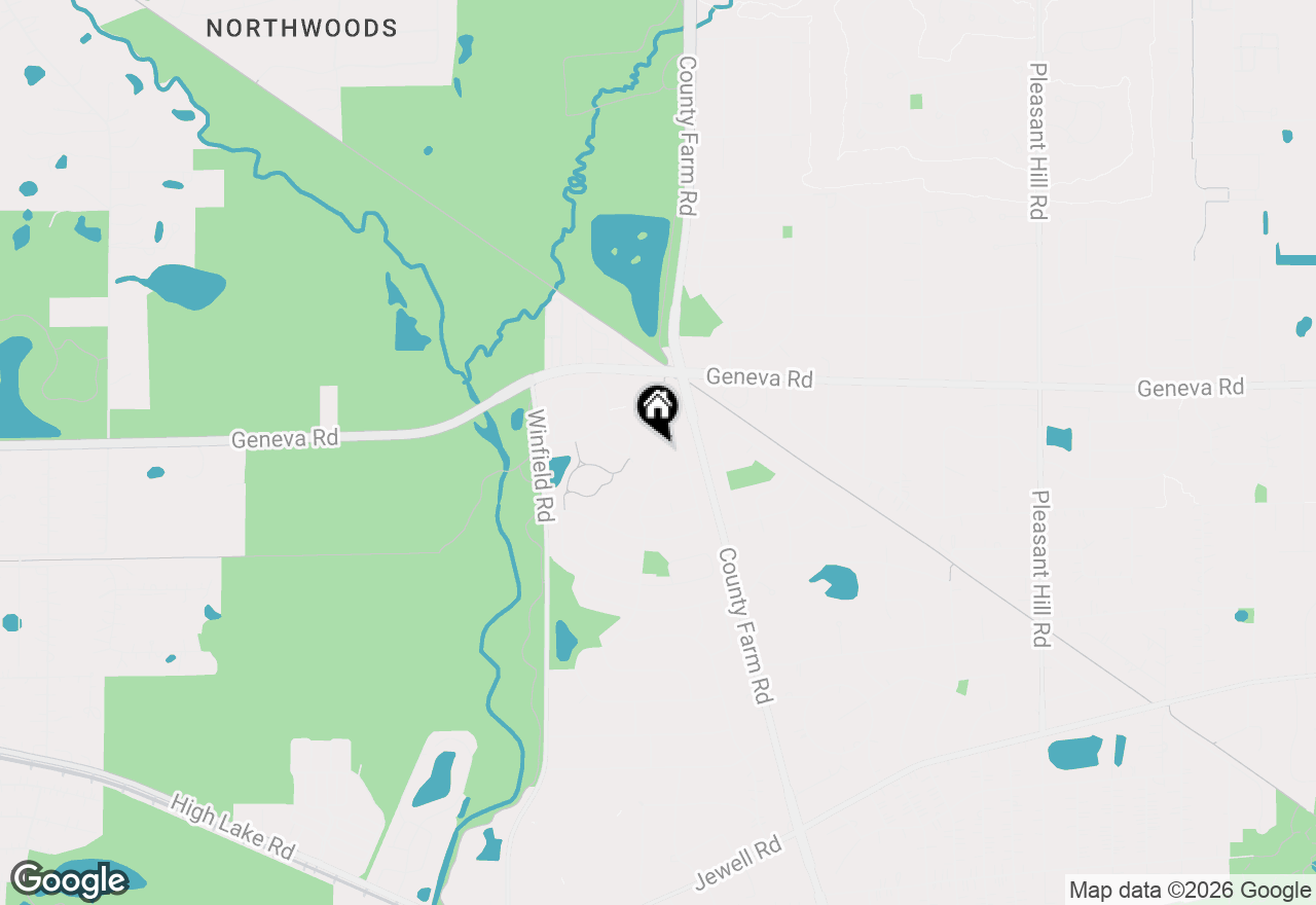 Map of 0N682 Chelsea Circle, Winfield, IL 60190