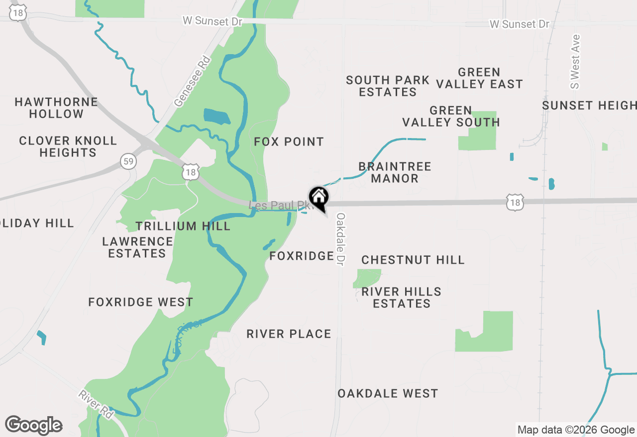 Map of 1203 Woodbury Cmn #C, Waukesha, WI 53189