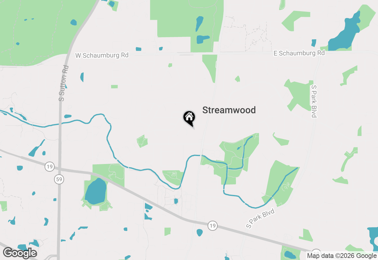 Map of 10 Washington Court, Streamwood, IL 60107
