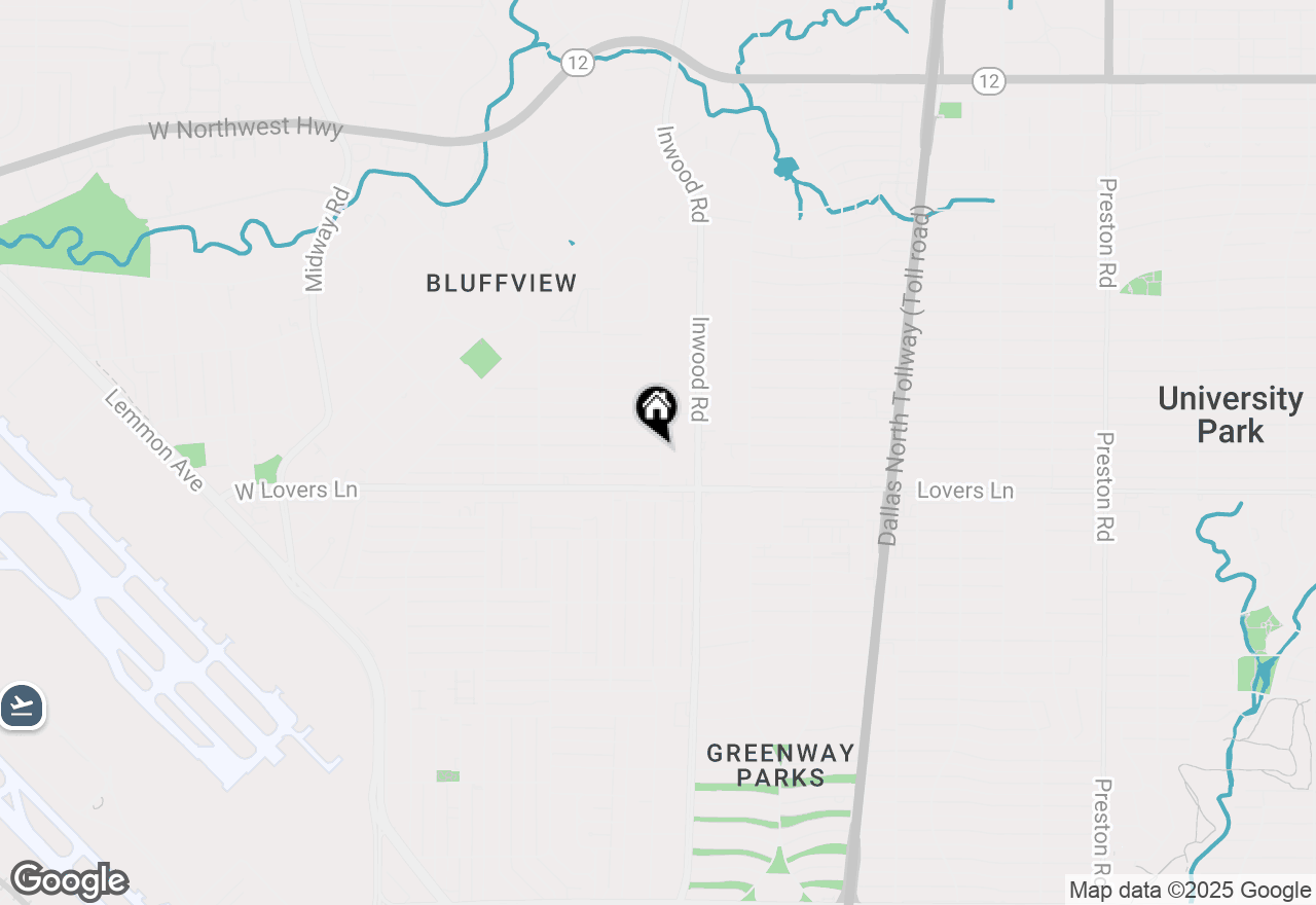 Map of 5127 W Amherst Avenue, Dallas, TX 75209