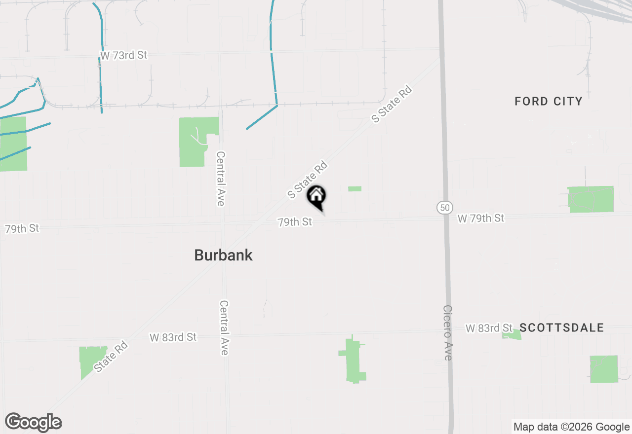 Map of 5242 W 79th Street #3D, Burbank, IL 60459