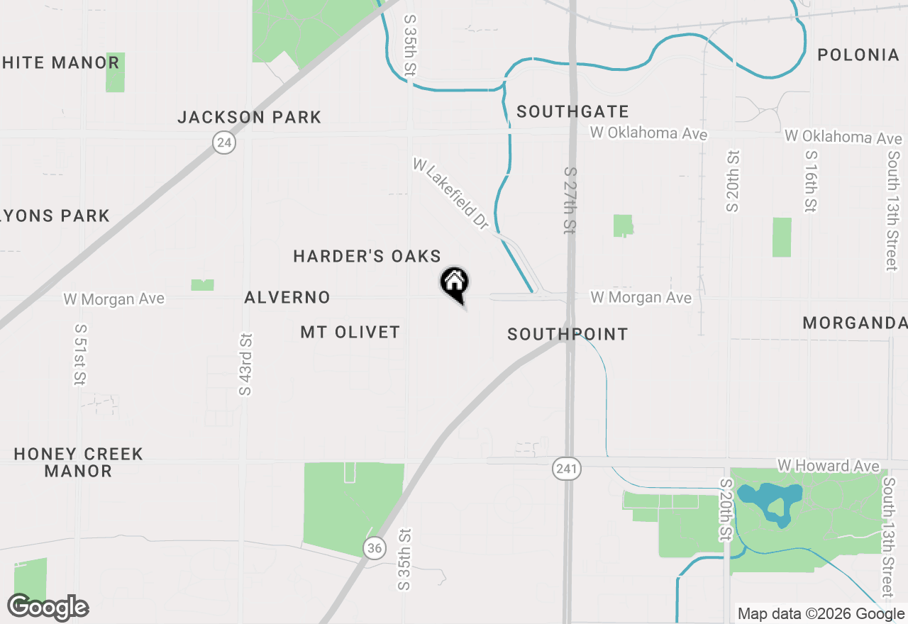 Map of 3528 S 33rd St, Greenfield, WI 53221