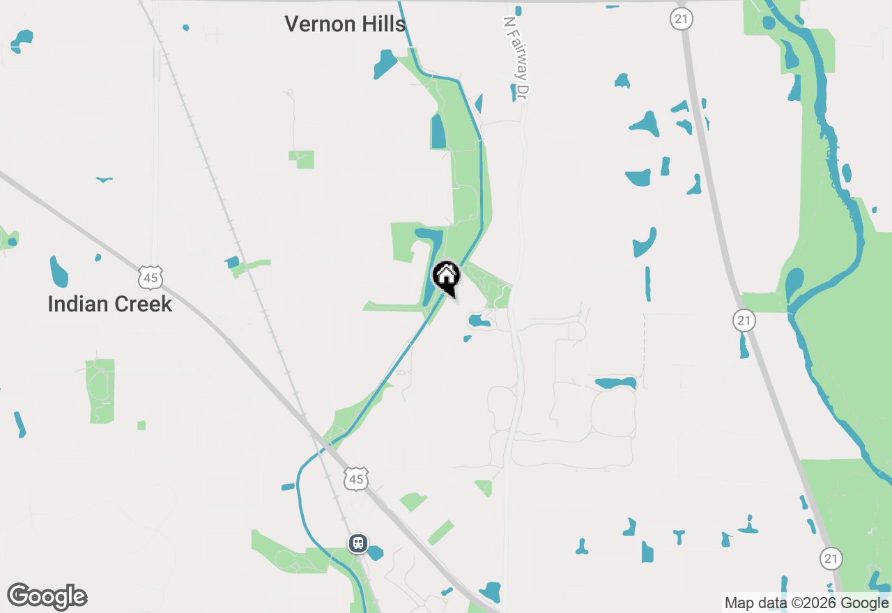 Map of (Address confidential), Vernon Hills, Illinois 60061