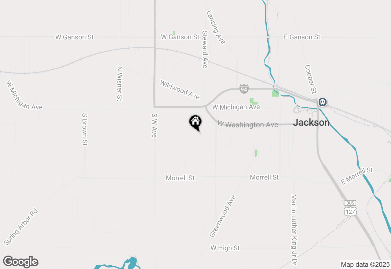 Map of 402 Third Street, Jackson, MI 49201