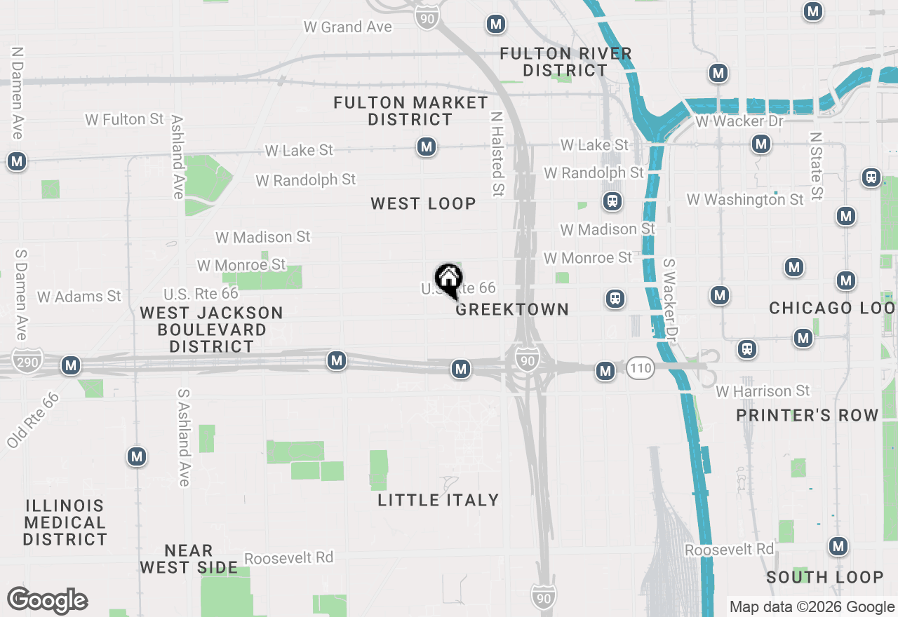 Map of 225 S Sangamon Street #907, Chicago, IL 60607