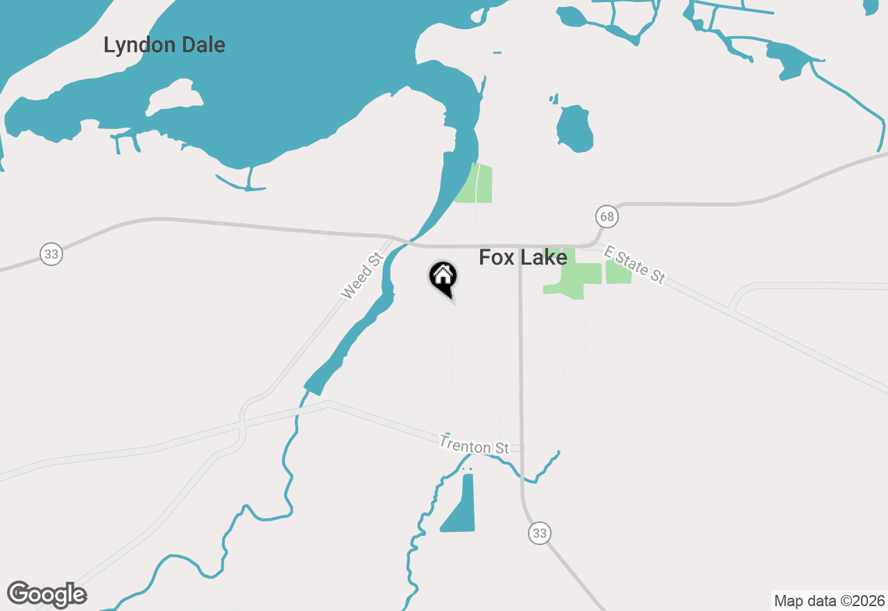 Map of 407 W Cherry Street, Fox Lake, WI 53933