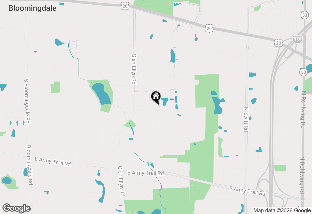 Map of 319 Deer Glen Way #2C, Bloomingdale, IL 60108