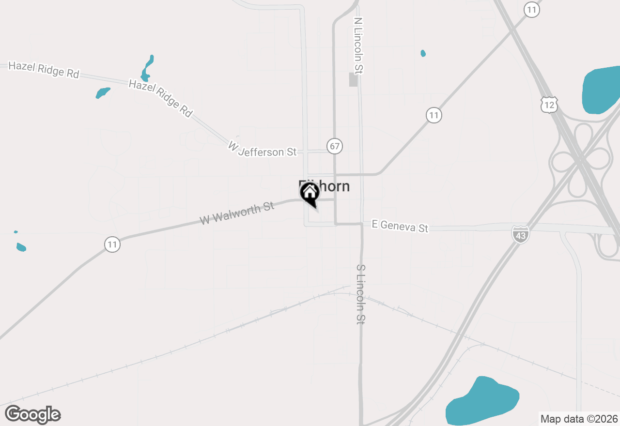 Map of 11 S Church St, Elkhorn, WI 53121