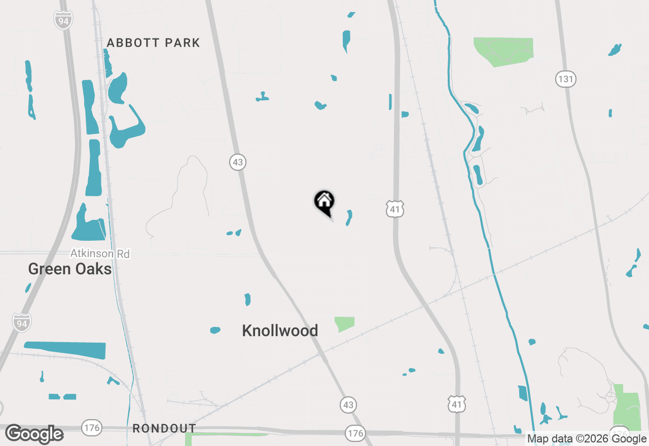 Map of 12790 W Sanctuary Lane, Lake Bluff, IL 60044