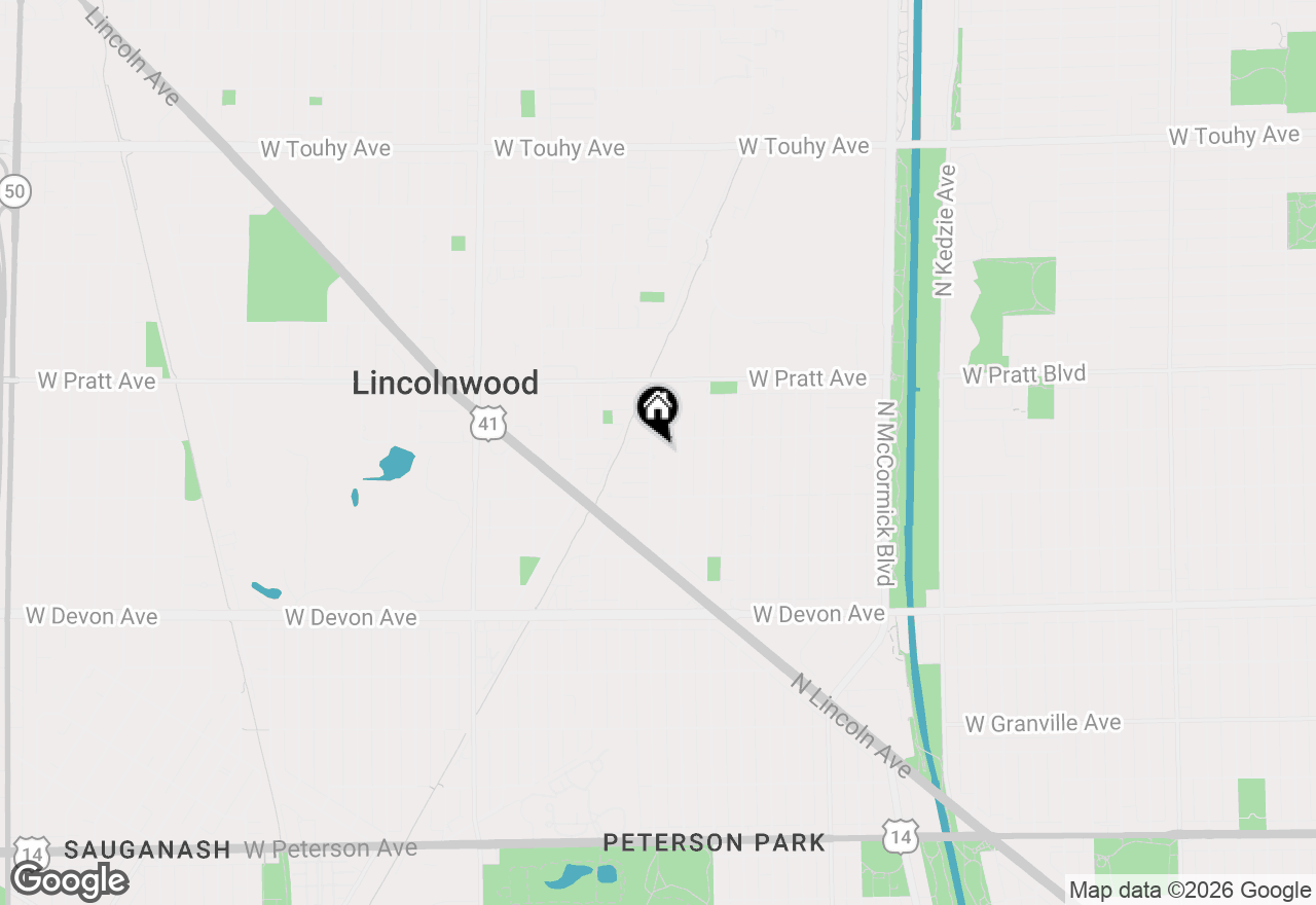 Map of 6647 N Lawndale Avenue, Lincolnwood, IL 60712
