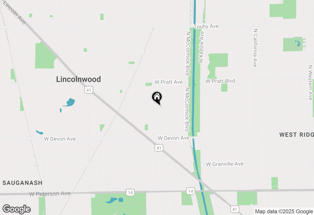 Map of 6606 N St. Louis Avenue, Lincolnwood, IL 60712