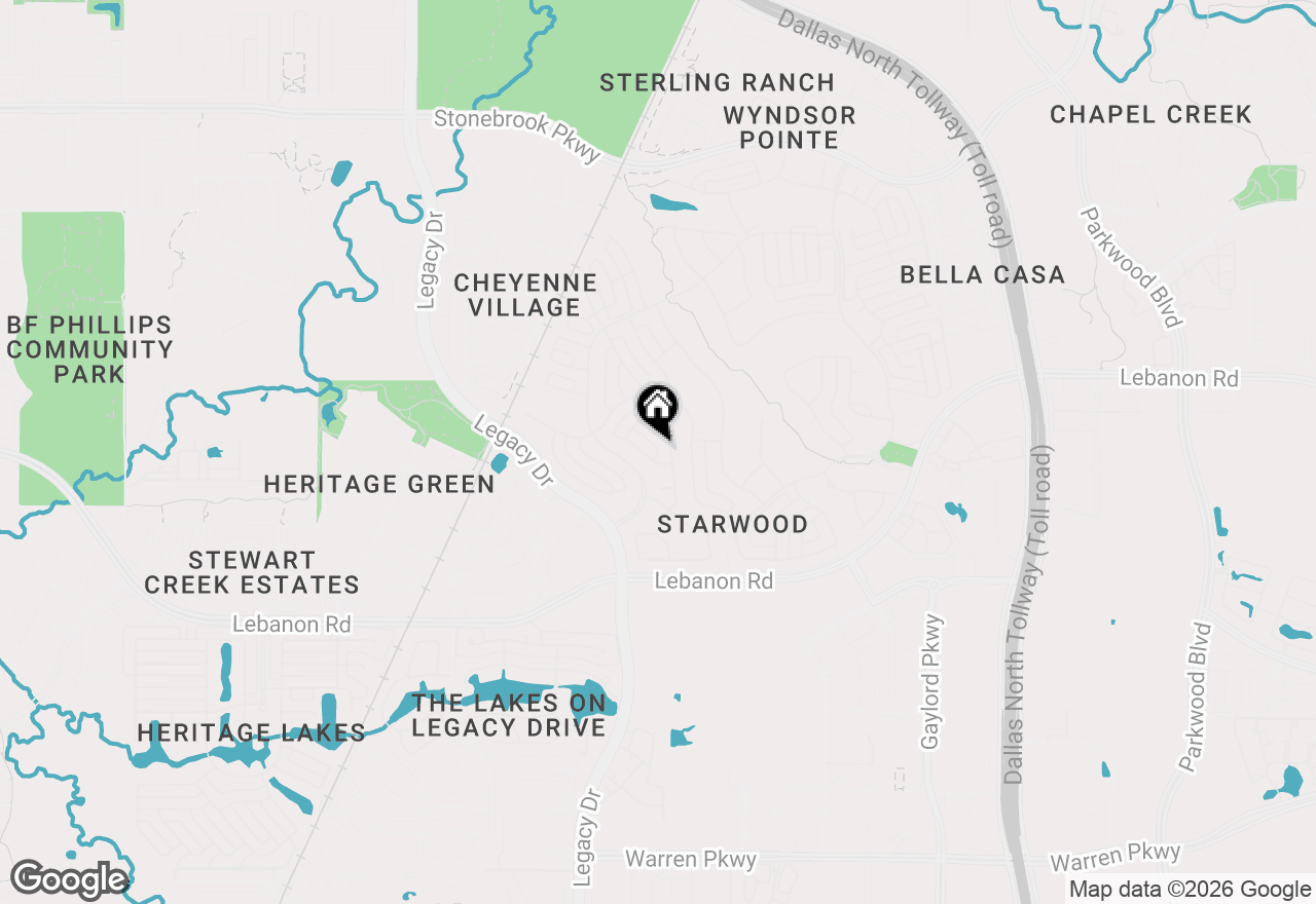 Map of 6603 Moonlit Meadow Drive, Frisco, TX 75034